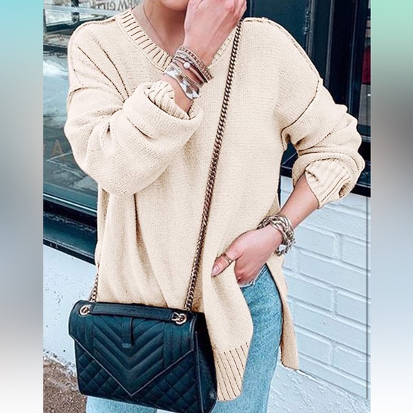 Elegant Cream Sweater - Picture 3 of 8